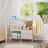3 BBLIKE Diaper Caddy Organizer with Hanging Rack - Tier Rolling Utility Cart with Drawers and Dividers for Baby Bottle