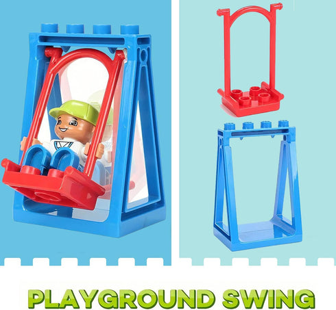Liberty Imports 24 PCS Big Building Blocks - Park Playground Themed Toy Accessories for Kids, DIY Set