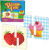 48 Food Matching Puzzles - Pre-Primer in 2 Pieces, Perfect for Preschool Learning (24 Blocks Double Sided)