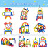 BOZE SUPOD 3 4 5 6+Years Set Toddler-19PCS Wooden Toys, Montessori Toys for Kids Old Boys Girls Rainbow Stacking Blocks