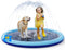 COMMOUDS Splash Pad for Kids and Dogs, Non-Slip Sprinkler Pad Thicken Pool