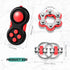 3 Pieces Handheld Mini Sensory Fidget Toy Set Includes Six Roller Chain and Key Flippy Chain Bike Chain Fidget Handheld Fidget Pad Stress Relief Toys for Adults Teens Relieve Stress(Black and Red)