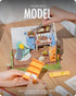 DIY Miniature House Kit, Dreamy Garden House for Adults, Mini House Making Kit with Furnitures
