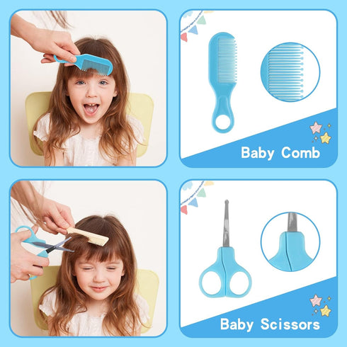 Baby Healthcare and Grooming Kit, 27pcs Baby Electric Nail Trimmer Set for Newborn Infant Toddlers