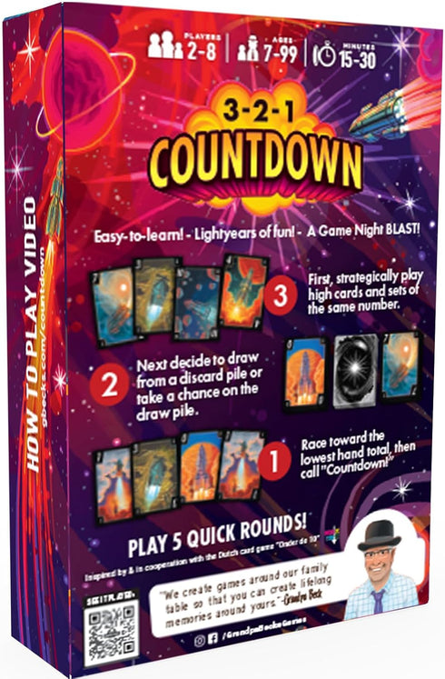 3-2-1 Countdown Assets 2-8 7+ Grandpa Beck's Games | Hand Elimination Card Game for Kids, Teens, Family & Adults | from