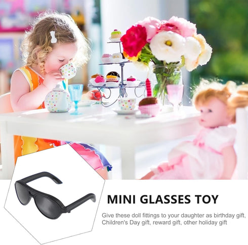 TOYANDONA 80pcs Doll Sunglasses, Miniature Sunglasses Costume Accessories for Dollhouse Crafts