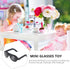 TOYANDONA 80pcs Doll Sunglasses, Miniature Sunglasses Costume Accessories for Dollhouse Crafts