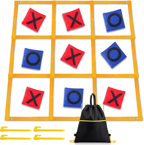 Gocasmus Tic Tac Toe Game - 4ft x 4ft Outdoor Yard Giant Tic