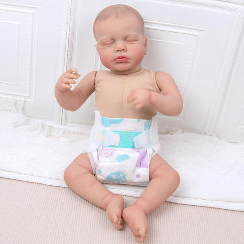 14-Pieces 17-24 Inch Reborn Baby Doll Accessories Diapers Reusable for Baby Doll Velcro Diapers Adjustable Underwear