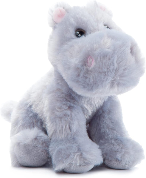 The Petting Zoo Hippo Plush Toy, Stuffed Animal Plushie, Gifts for Kids, Wild Onez Babiez Zoo Animals, 6 inches