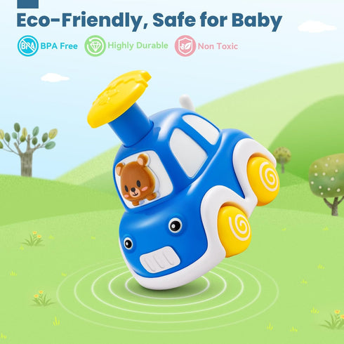 1-2 6 Pack 0-2, 6-9-12-18 1-3 Jyusmile Press and Go Car Toddlers Toys for Year Old Boy, Animal Baby Cars Toys for Age