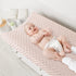 2Pack 33x17x7in Susurration Changing Pad Covers Super Soft Minky Dots Plush Changing Table Covers Breathable Changing