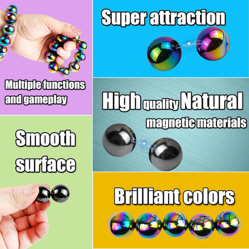 28 Pcs Magnet Stones Balls Fidget Toy, Adult Fidget Toys, Magnet Stones Balls Can Replace Ferrite Putty, Office Desktop