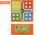 Set 16 2 Foldable Ludo Board Game | Portable Travel-Friendly Family Board Game | Includes Color Tokens, Dice |