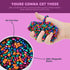 LCVUUK Relief,300+Multicolour Fidget Toys Adults,Sensory Stones for Stress Smooth Ferrite Rocks, Desk Fidgets