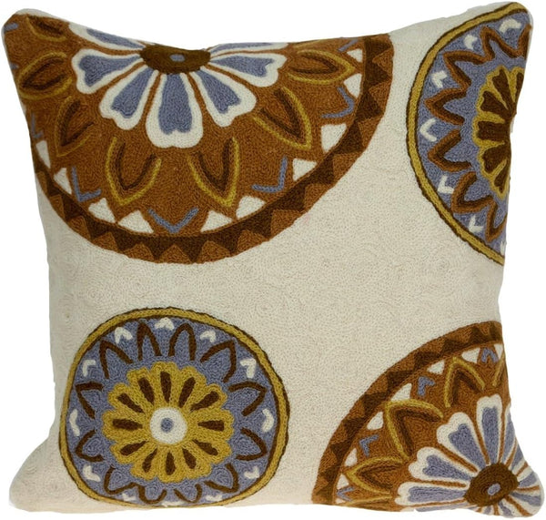 Generic Klover Accent Beige Pillow Cover with Poly Insert