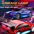 KAIMIO 1:24 4WD 2.4GHz 30KM/H (8606-White) Scale RC Drift Car High Speed Racing Sport Toy Car with LED Lights, Racing