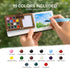 Drmukie Set 15-Color Set Mini Watercolor Paint All-in-One Walnut Wood Travel Watercolor Kit with Crossbody Bag Paint