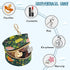 PYBUG Dinosaurs Round Pacifier Storage Case, Polyester & TPU Lined with Hook Buckle, Pacifier Container Box for Baby