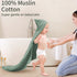 2 Pack 100% 32x32Inch, Yoofoss Hooded Baby Towels for Newborn Muslin Organic Cotton Baby Bath Towel with Hood