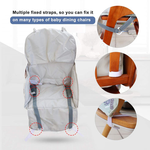 High Chair Pad,high Chair Cushion,seat Cushion Breathable Pad,Comfortable Seat Belt Design,Cute Pattern,Soft