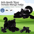 Babies,18'' 4 Packs MorisMos Black Plush Panther Stuffed Animal with Big Mama and Baby Stuffed Panther Toys for Kids