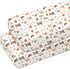 ZoUbqchY Camping Animals Baby Crib Sheets for Boy Girl 52x28In Bear Deer Raccoon