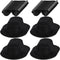 TOYANDONA Doll Glasses Mini Formal Hat Set: 20pcs Miniature Doll Hats & Black Sunglasses