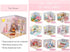 Kisoy Dollhouse Miniature with Furniture Kit, DIY 3D Wooden House Kit with Dust Cover & LED (Pet Room)