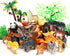 Animal Figurines Toys - 52 Pcs Small Mini Realistic Safari Zoo Plastic Animals Learning Educational Toy Set