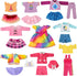 9 Sets 18 Inch Sets WONDOLL American Doll Clothes and Accessories - Outfits - Princess Fashion Bundle for Girl(No Doll)