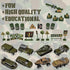ArtCreativity Diecast Military Playset for Kids - 15-Piece Set with Army Trucks, Signs, and Imagination-Sparking Toys