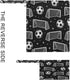Haskirky 2 Soccer Goals Pcs Cloth Diaper Wet Dry Bags,Waterproof and Washable Bag for Travel Reusable Wet Bag for Baby