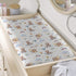 Cute Bear Changing Pad Cover, Cartoon Bear Rainbow Moon Stars Clouds for Boys Girls, Soft Stretchy Fitted Mats 32''x16''