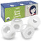 4-Pack Childproof Door Knob Covers, Easy to Install Safety Covers for Kids, Reusable, White
