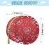 PYBUG Love Round Pacifier Storage Case, Polyester & TPU Lined with Hook Buckle, Pacifier Container Box for Baby