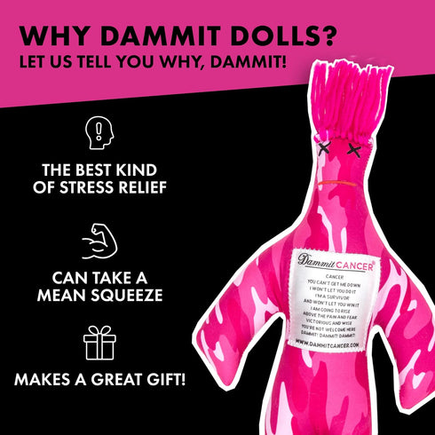 Dammit Doll - Limited Edition - Dammit Cancer Doll for Stress Relief, Gag Gift