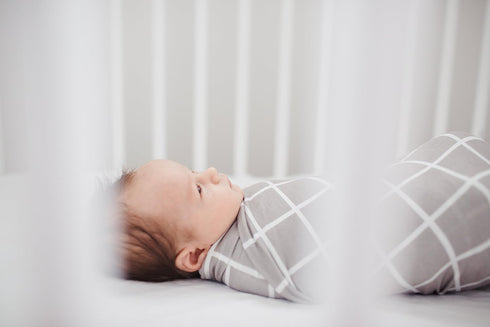 Copper Pearl Large Midway Knit Baby Swaddle Blanket