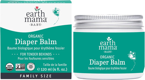 Earth Mama Organic Diaper Balm - 4 fl oz - Diaper Cream for Baby
