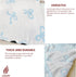 Cozy 30x40 Bow Blanket Blue Bows Soft Throw Blanket Reversible Premium Fabric for Best Comfort