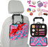 Travel Fidget Case Set - 12 Fidget Toys, Road Trip Activities for Kids, Sensory Toys for Long Trips (Pink)