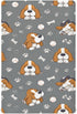 Pigsaly Crib Sheets Baseball Cute Basset Hound Dogs Baby Sheet for Standard Crib