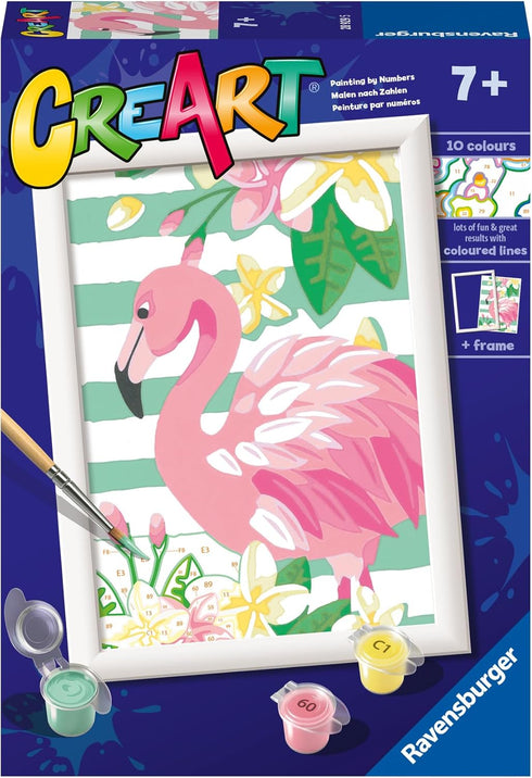 Ravensburger CreArt Think Pink Paint by Numbers Kit for Kids & Adults - All-Inclusive DIY Painting Kit with Premium