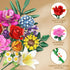 Set, 1043 15 CUBIMANA Flower Bouquet Building PCS Bouquet Botanicals Collection for Mom Wife, Artificial Flowers