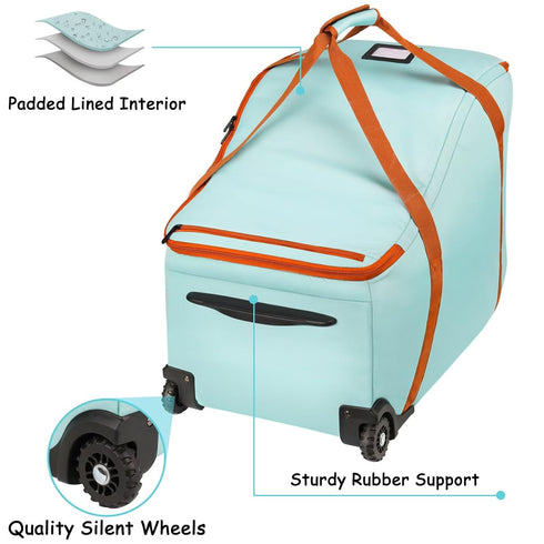 SCTEL Car Seat Travel Bag for Airplane Compatible with Most Infant Car Seats, Padded Car Seat Cover Bag, Carseat Gate