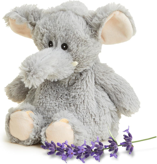 warmies Microwavable & Weighted Stuffed Animals, Gray Elephant - Heated Stuffed Animal