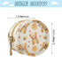 PYBUG Honey Bear Round Pacifier Storage Case, Polyester & TPU Lined with Hook Buckle, Pacifier Container Box for Baby