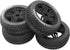 ShareGoo OD 4.52" 1/8 RC Buggy Rubber Tires with 5 Spoke Plastic Rim - Compatible with Arrma Kyosho Exceed RC Traxxas