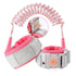 Lehoo Castle Anti Lost Wrist Link - Kid Harness with Induction Lock, Safety Leash for Toddlers, Pink