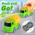 1, 2, 3, 4 Set, IJIGU Truck Toys for Toddler Year Old Boy, City Sanitation Transport Trucks Toy Ideal Christmas